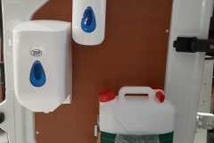 Hygiëneset een accessoire voor bedrijfswageninrichting