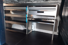 Bedrijfswageninrichting Ford Custom L2 linker wagenzijde