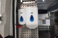 Bedrijfswageninrichting LDV Maxus L3 H3 met hygiëneset